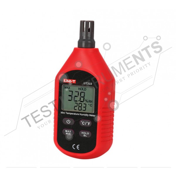 UT333 UNI-T Digital Thermo Hygrometer Temperature Range -10-60℃ spe